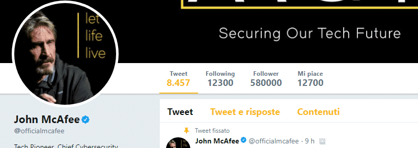 John McAfee ico e Coin  of the week - jhon mcafee