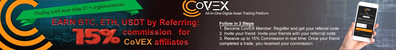 CoVEX: un'unica piattaforma per completare l'intero ciclo di vita crittografico - referall bonus