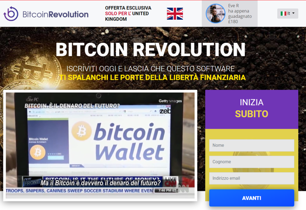 Bitcoin Revolution truffa o soldi facili? Opinioni e recensioni