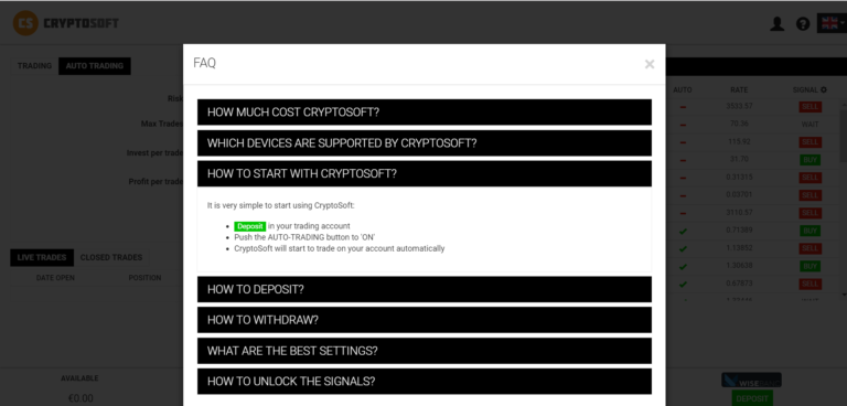 Cryptosoft Opinioni |è una TRUFFA?🥇| Leggere Prima di Iniziare - Screenshot 43 768x368
