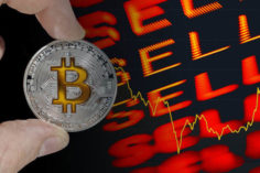 Il prezzo di Bitcoin scende di 800 $ in meno di 5 minuti - Bitcoin down 236x157