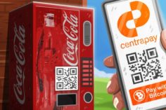 Coca-Cola offre opzioni di pagamento in Bitcoin per i distributori automatici australiani - Coca Cola Amatil vending machines accept Bitcoin via Centrapay 1120x669 1 236x157