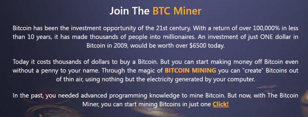 Bitcoin Miner è una TRUFFA?🥇| Leggere Prima di Iniziare - bitcoin miner 2 1024x391