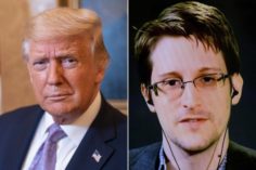 Il presidente degli Stati Uniti Donald Trump accenna alla possibilità di graziare Edward Snowden - trump snowden 236x157