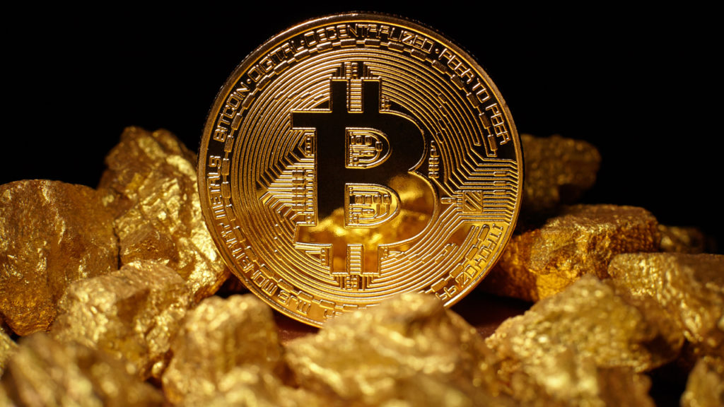 Bitcoin stabilisce un nuovo record mentre l'oro scende ancora - Bitcoin new gold 1024x576