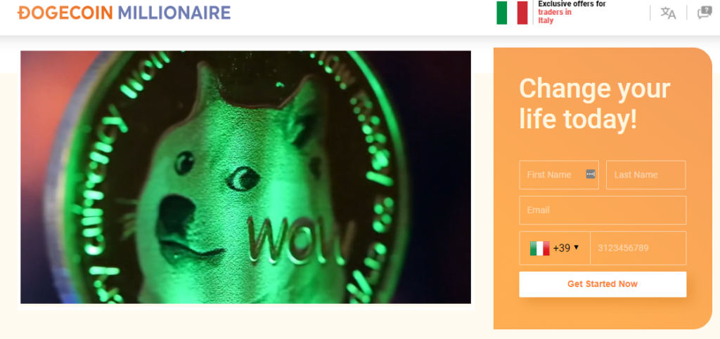 Dogecoin Millionaire è una TRUFFA?🥇| Leggere Prima di Iniziare - Dogecoin Millionaire 1 1024x483