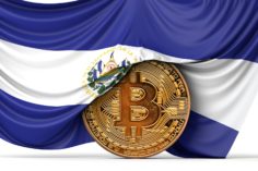 El Salvador compra bitcoin mentre i prezzi sono in calo - el salvador flag draped over a bitcoin cryptocurrency coin 3d rendering stockpack deposit photos scaled 1 236x157