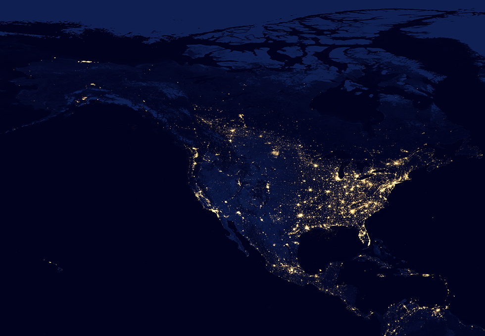 Il Nord America diventa il secondo mercato mondiale di criptovalute dopo l'Europa - 3963282 il mondo visto dallo spazio di notte