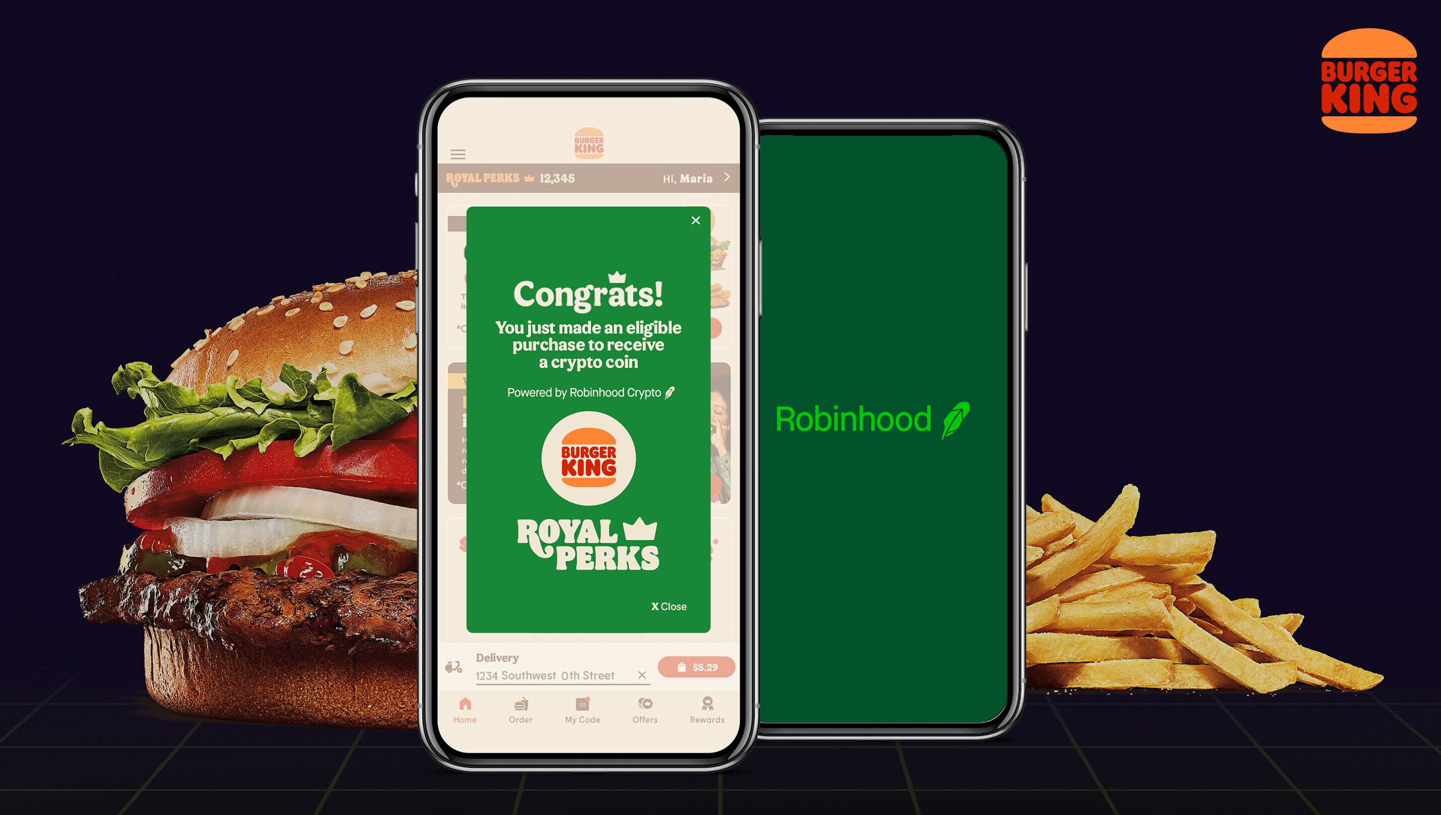 Burger King e Robinhood al servizio delle criptovalute con Bitcoin, Dogecoin, Ethereum in omaggio - Immagine