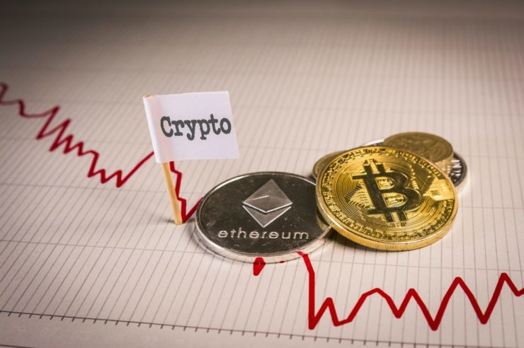Perché Bitcoin, Ethereum e Dogecoin sono in calo - crypto market down 1 1 740x492